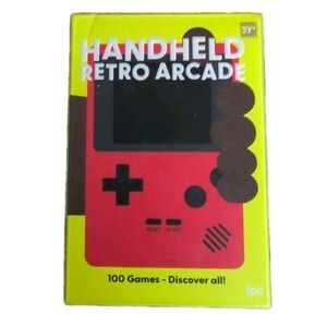 Classic Handheld Retro Arcade 100 Video Game Red New Open Box